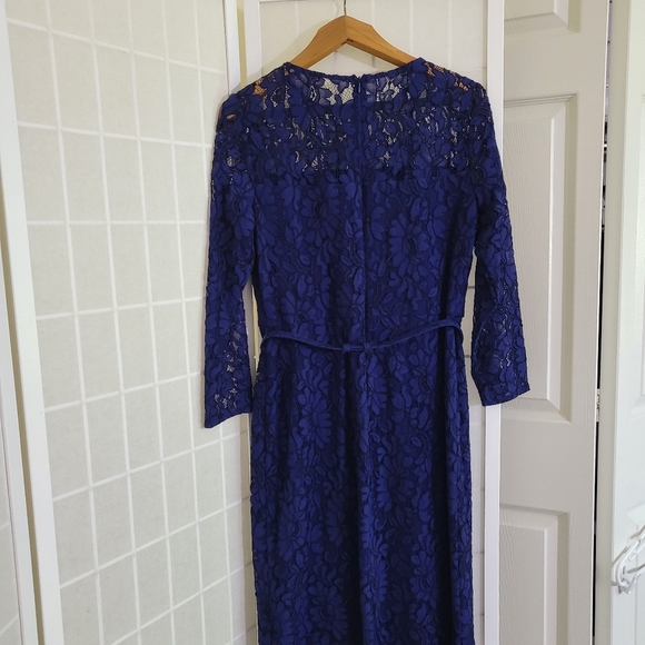 Ralph Lauren Lace Blue Dress 12 New - Picture 6 of 12